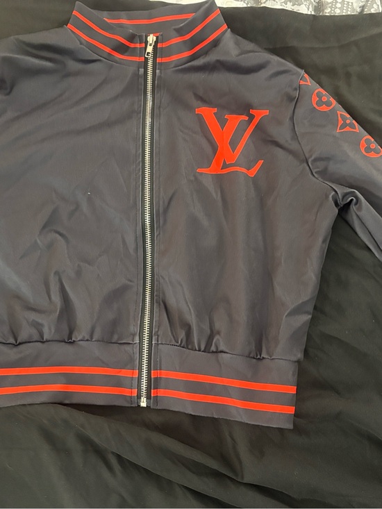 Louis Vuitton Pants - Louis Vuitton Navy and Red Children's Track Jacket with LV Logo